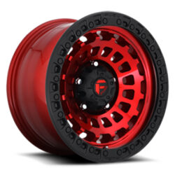 FUEL | D632 | ZEPHYR CANDY RED WITH MATTE BLACK RING