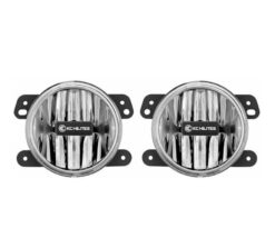 KC | 4" GRAVITY LED G4 FOG BEAM | 866 LUMENS EA | JK 2DR/4DR 2007-2017 | PAIR