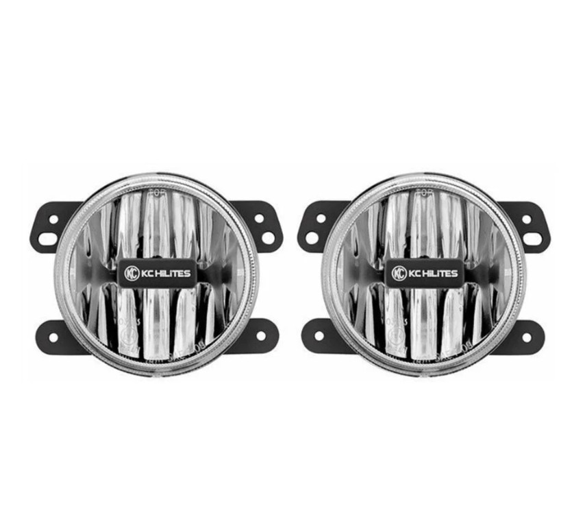 KC | 4" GRAVITY LED G4 FOG BEAM | 866 LUMENS EA | JK 2DR/4DR 2007-2017 | PAIR