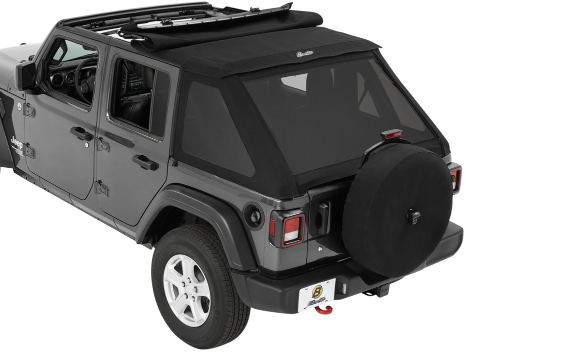 BESTOP | TREKTOP SLANTBACK SOFT TOP | JL 4DR 2018+ | BLACK DIAMOND