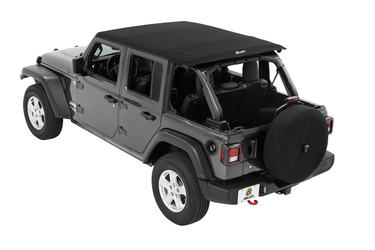 BESTOP | TREKTOP SLANTBACK SOFT TOP | JL 4DR 2018+ | BLACK DIAMOND - Image 2