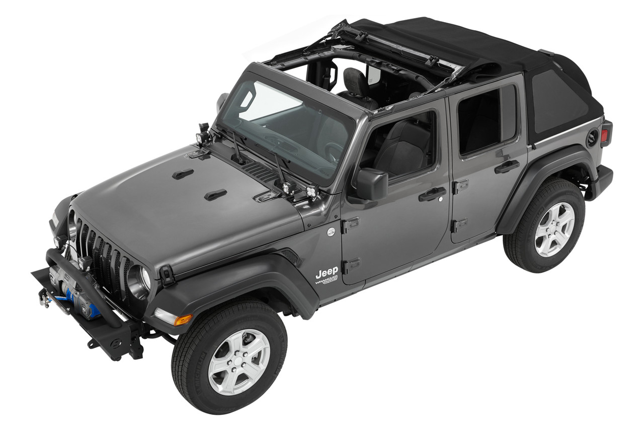 BESTOP | TREKTOP SLANTBACK SOFT TOP | JL 4DR 2018+ | BLACK DIAMOND - Image 6