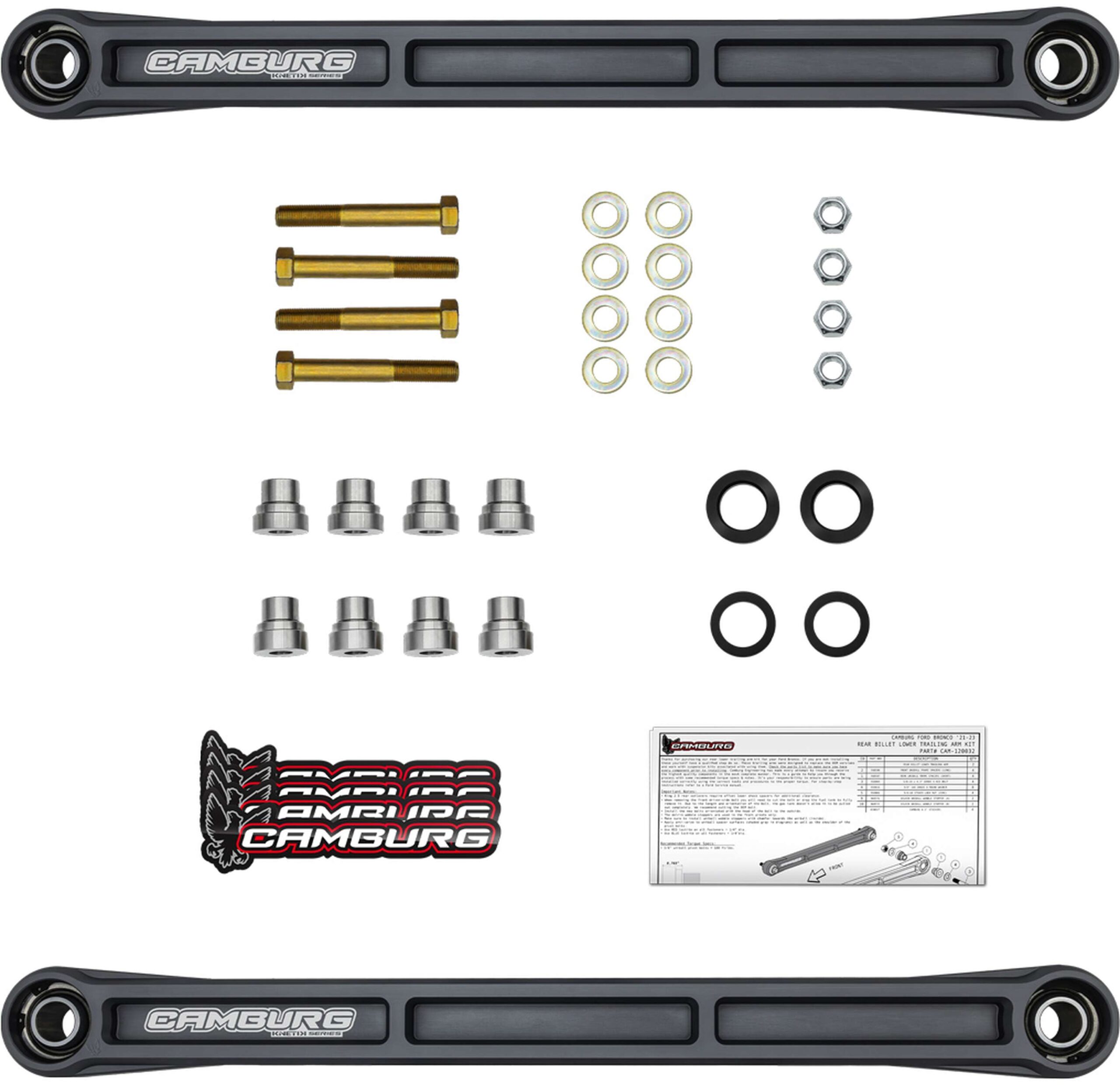 CAMBURG | REAR KINETIK BILLET LOWER TRAILING ARM KIT | BRONCO 2DR/4DR 2021+ - Image 3
