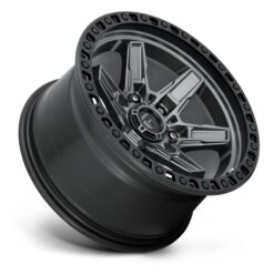 Alternative view of FUEL | D698 KICKER | 17X9 6X5.5 1MM OFFSET | MATTE GUN METAL/BLACK BEAD RING
