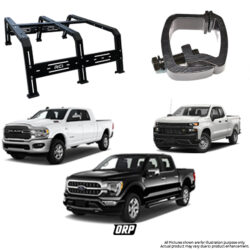 RCI | 18″ HD BED RACK STEEL FOR SHORT AND STANDARD BED | F150/GM 1500 2500/RAM 1500 2500 | C-CLAMP FOR DRILL FREE INSTALL