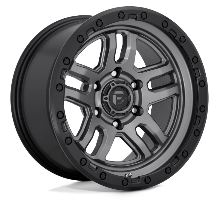 FUEL | D701 AMMO | MATTE GUN METAL/BLACK BEAD RING