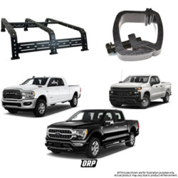 RCI | 12″ HD BED RACK STEEL FOR SHORT AND STANDARD BED | F150/GM 1500 2500/RAM 1500 2500 | C-CLAMP FOR DRILL FREE INSTALL