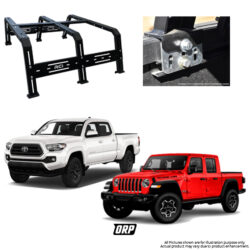 RCI | 18″ HD BED RACK STEEL UNIVERSAL BED | JT/TACOMA | FACTORY ACCESSORY RAILS MOUNTS FOR DRILL FREE INSTALL