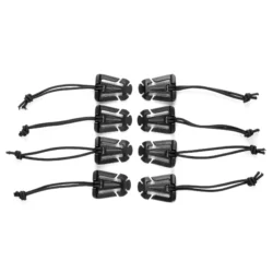 Alternative view of BUILTRIGHT | ELASTIC TECH PANEL CLIPS | BLACK | 8 PC KIT