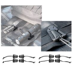 BUILTRIGHT | ELASTIC TECH PANEL CLIPS | BLACK | 8 PC KIT