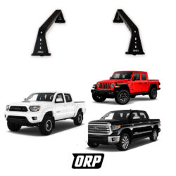 RCI | UNIVERSAL 9″ BED BARS STEEL BLACK POWDER COAT PAIR | JT/TUNDRA/TACOMA | FACTORY ACCESSORY RAILS MOUNTS FOR DRILL FREE INSTALLATION