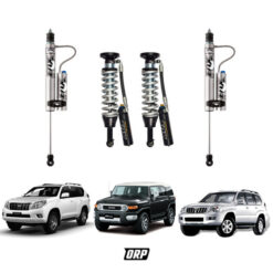 FOX | 0-3" FRONT 2.5 FACTORY RESI ADJUSTABLE & 2-3" REAR 2.0 PERFORMANCE RESI ADJUSTABLE SHOCKS KIT | FJ CRUISER 4WD 2007-2022/PRADO 120 4WD 2003-2009/PRADO 150 4WD 2010-2023