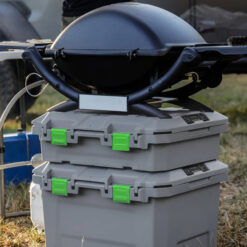 Alternative view of TRED | 50-40 STORAGE BOX | 25L SHALLOW GREY WITH GREEN