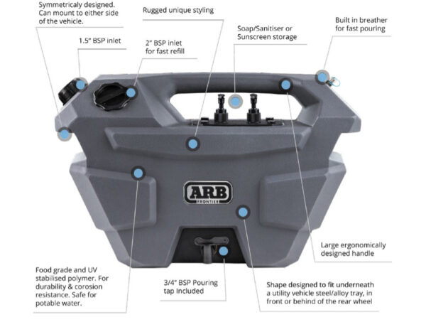 ⁦ARB | Frontier Tank Portable Water | 28L⁩ - الصورة ⁦5⁩