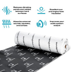 Alternative view of SOUNDSKINS GLOBAL | PRO PLUS 3 LAYERED 0.18" THICK SHEET BUTYL, FOIL & ACOUSTIC FOAM