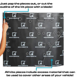 Alternative view of SOUNDSKINS GLOBAL | PRO PRE-CUT DOORS & FLOOR KIT | 3 LAYERED 0.18" THICK