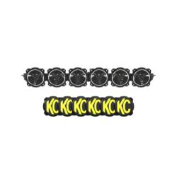 KC | UNIVERSAL 6″ GRAVITY PRO6 120W LED 39″ LIGHT BAR COMBO BEAM 6 RINGS | 17832 LUMENS