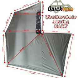 QUICK PITCH | WEATHERSHADE MAXX 270 AWNING | RHS