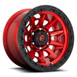 FUEL | D695 COVERT CANDY RED BLACK BEAD RING | 18X9 6X135 1MM OFFSET