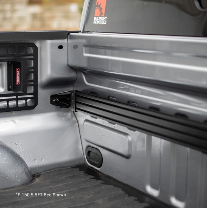 BUILTRIGHT | BULKHEAD ACCESSORY RAIL SYSTEM | 5.5FT BED | F150/RAPTOR 2015+ - Image 3