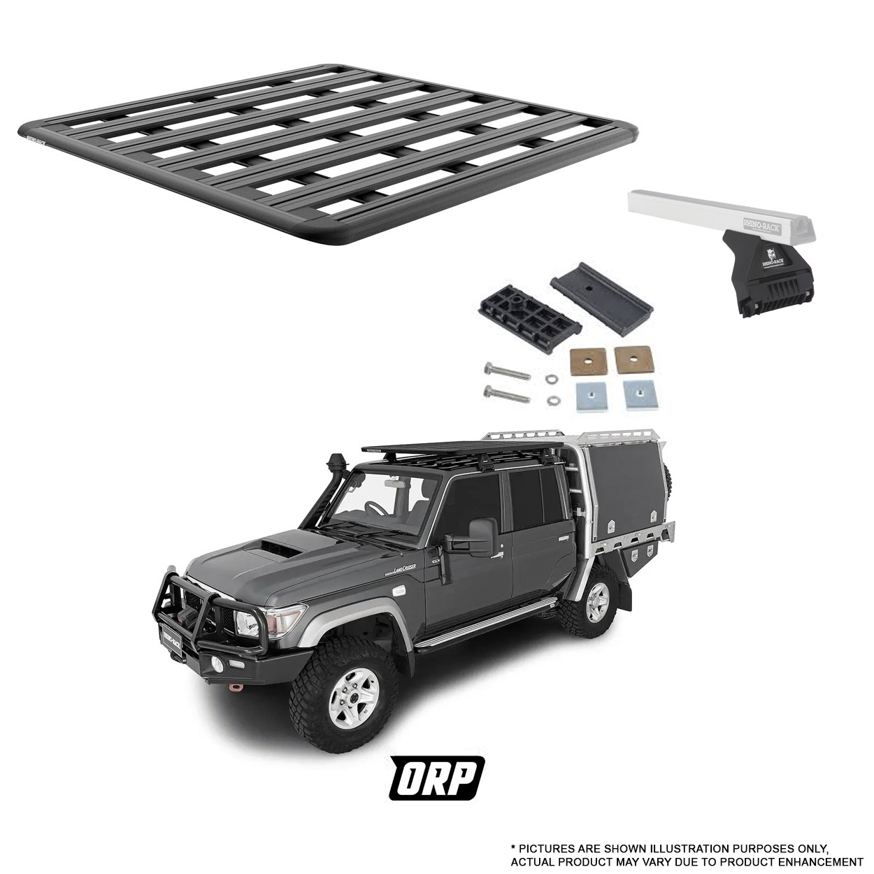 RHINO-RACK | PIONEER PLATFORM 6 | LC79 4DR 2007-2025 | RL 1500MM X 1430MM/1380MM