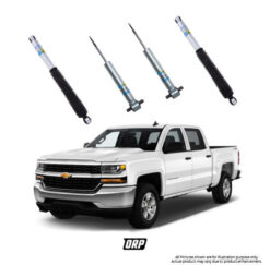BILSTEIN | 0-1.85" FRONT ADJUSTABLE & 0-1" REAR 5100 SHOCKS KIT | CHEVY/GMC 1500 4WD 2014-2018