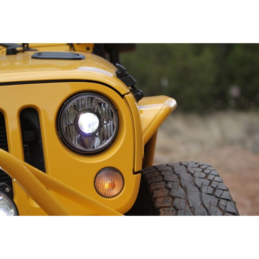 KC | 7" GRAVITY LED PRO DRIVING BEAM HEADLIGHT | (L/ 2967 H/ 2575 LUMENS EA) | JEEP | PAIR - Image 6
