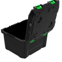 Alternative view of TRED | 50-40 STORAGE BOX | 65L MID | BLACK W/ GREEN
