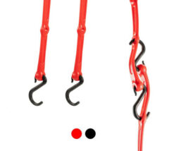 PERFECT BUNGEE | 48″ ADJUSTABLE BUNGEE STRAP W/REMOVABLE GLASS FILLED NYLON HOOKS | 2 PACK