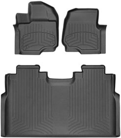 WEATHERTECH | FLOORLINER HP SET SUPERCREW CARPET BUCKET SEATING W/ STORAGE | BLACK | F150/RAPTOR 2021+