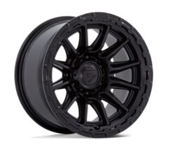 FUEL | FC866 PISTON | 17X9 6X135 1MM OFFSET | BLACKOUT W/GLOSS BLACK LIP
