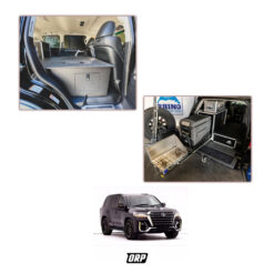 GOOSE GEAR | SECOND ROW SEAT DELETE PLATE SYSTEM (MODULE HEIGHT) WITH ULTIMATE CHEF PACKAGE | 60% DRIVER SIDE & 40% PASSENGER SIDE | LC200 2008-2021