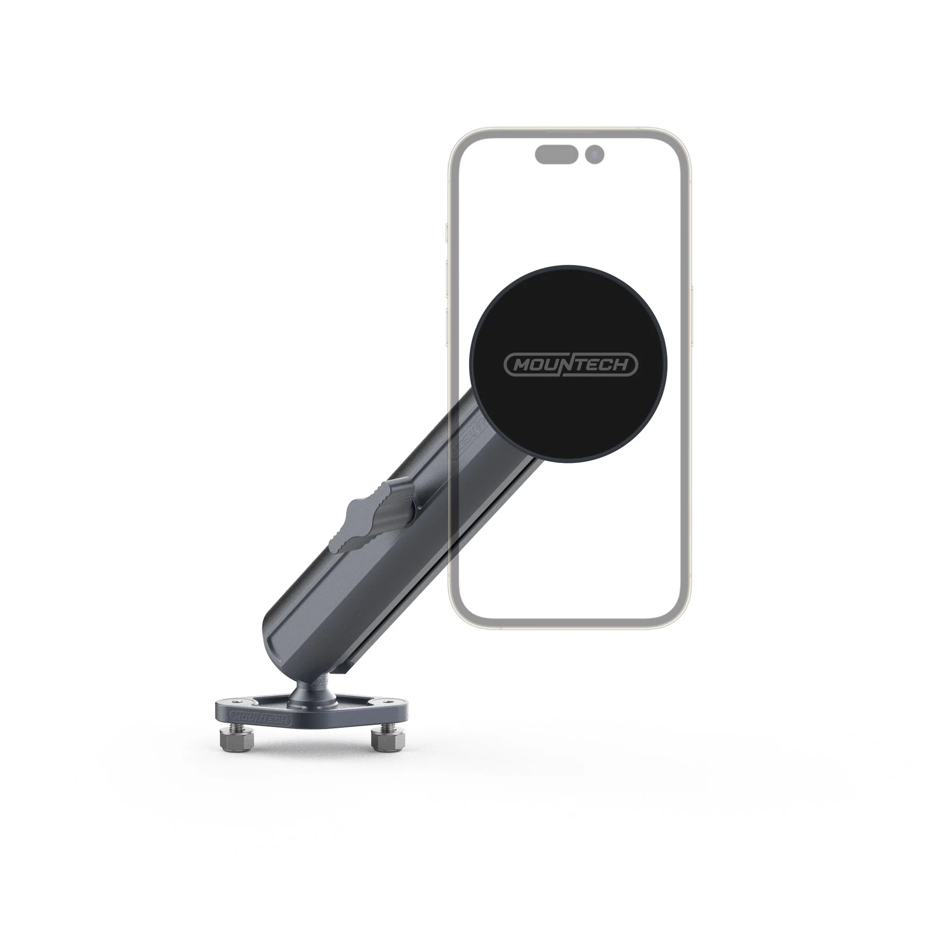 BUILTRIGHT | BALL PHONE MOUNT 1" HOLDER W/ DOUBLE SOCKET ARM