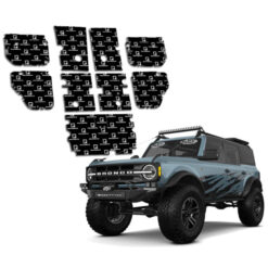 SOUNDSKINS GLOBAL | PRO PRE-CUT DOORS & FLOOR KIT | 3 LAYERED 0.18" THICK | BRONCO 4DR 2021+