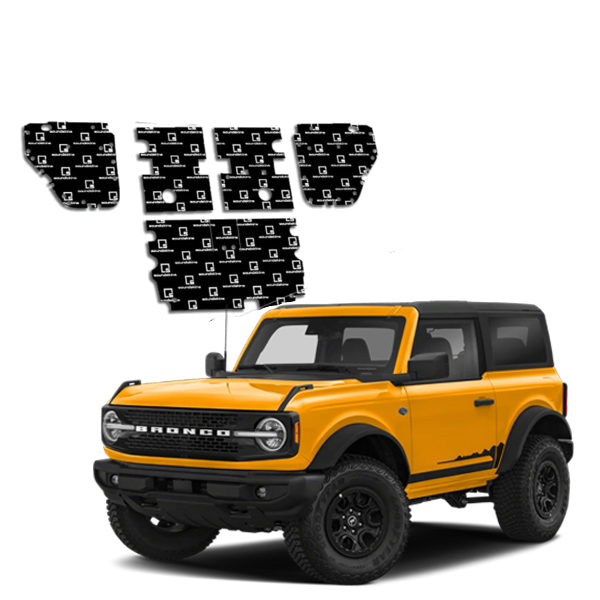 SOUNDSKINS GLOBAL | PRO PRE-CUT DOORS & FLOOR KIT | 3 LAYERED 0.18" THICK | BRONCO 2DR 2021+