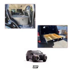 GOOSE GEAR | SECOND ROW SEAT DELETE PLATE SYSTEM (MODULE HEIGHT) WITH SIDE X SIDE DRAWER | 60% DRIVER SIDE & 40% PASSENGER SIDE | LC200 2008-2021