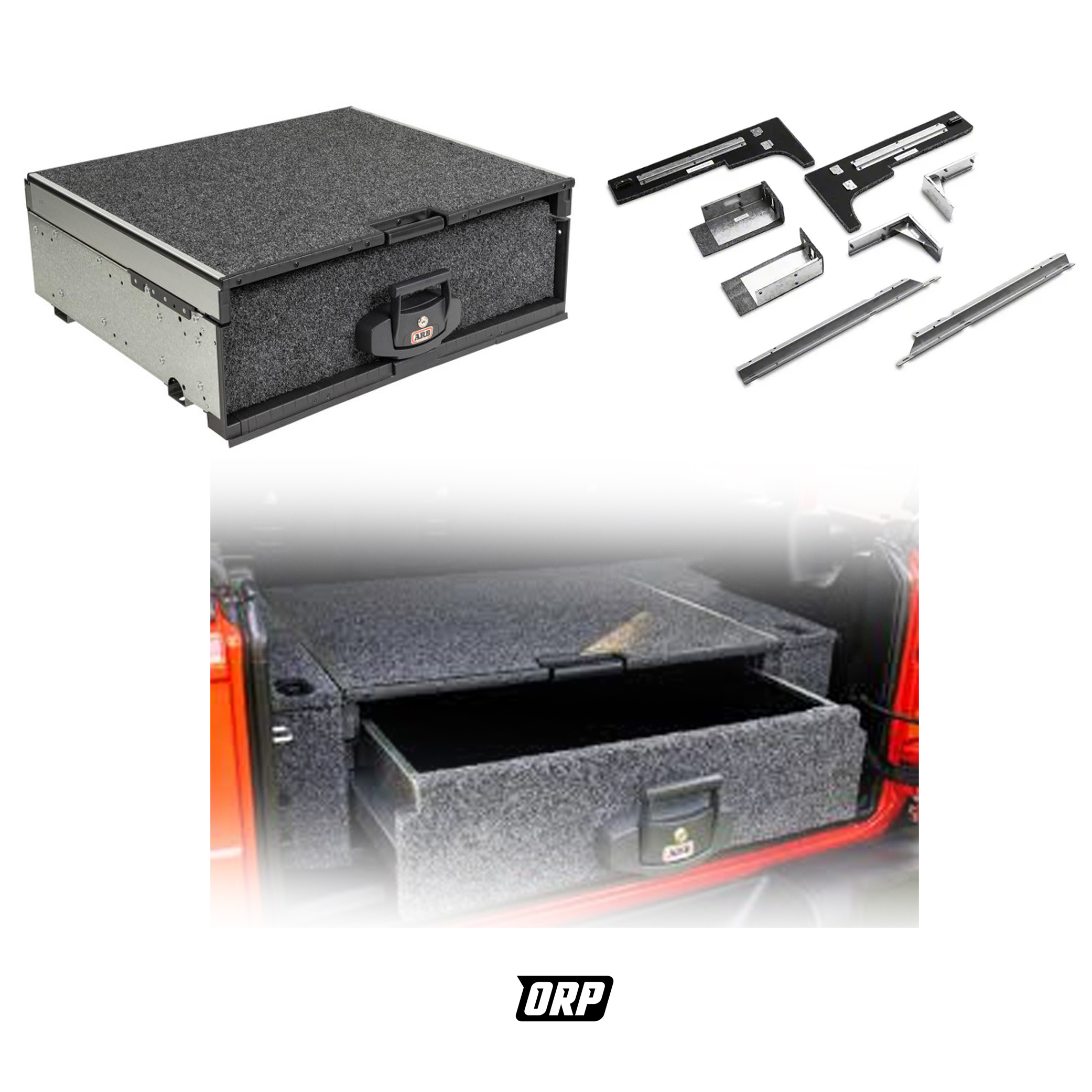 ARB | DRAWER W/ ROLLER FLOOR & DRAWER FIT KIT | 845X790 | JL 4DR/2DR 2018+