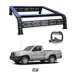 RCI | 12″ SPORT BED RACK STEEL BLACK POWDER COAT5′ BED (46″) & C-CLAMP | TACOMA 2005+