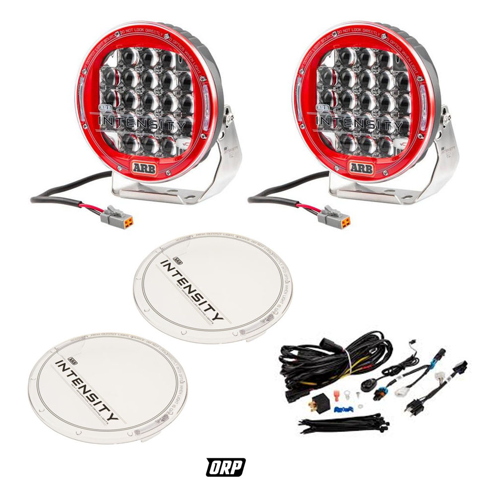 ARB | INTENSITY V2 21 LIGHT COVER | CLEAR | PAIR & INTENSITY V2 21 SPOT EA W/ INTENSITY V2 21/32 WIRE KIT