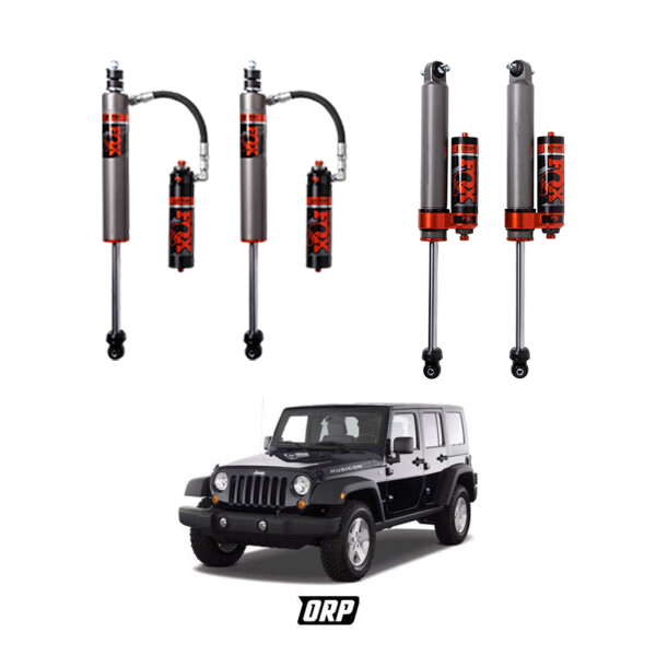 FOX | 2.5-4" FRONT & 2.5-4" REAR 2.5 FACTORY RESI ADJUSTABLE SHOCKS KIT | JK 2DR/4DR 4WD 2007-2017